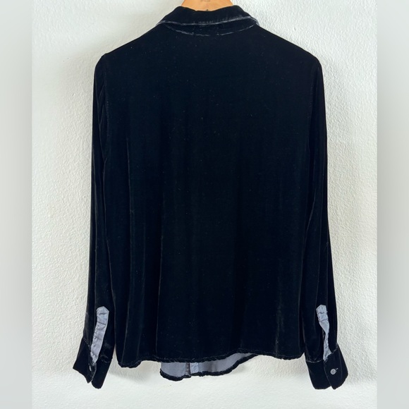 CP Shades Romy Velvet Shirt Small S Black - Picture 7 of 8